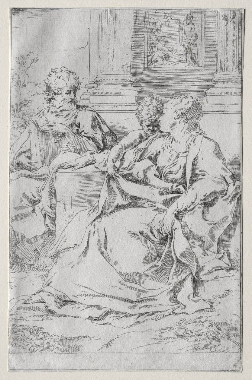Den hellige familie. af Guido Reni