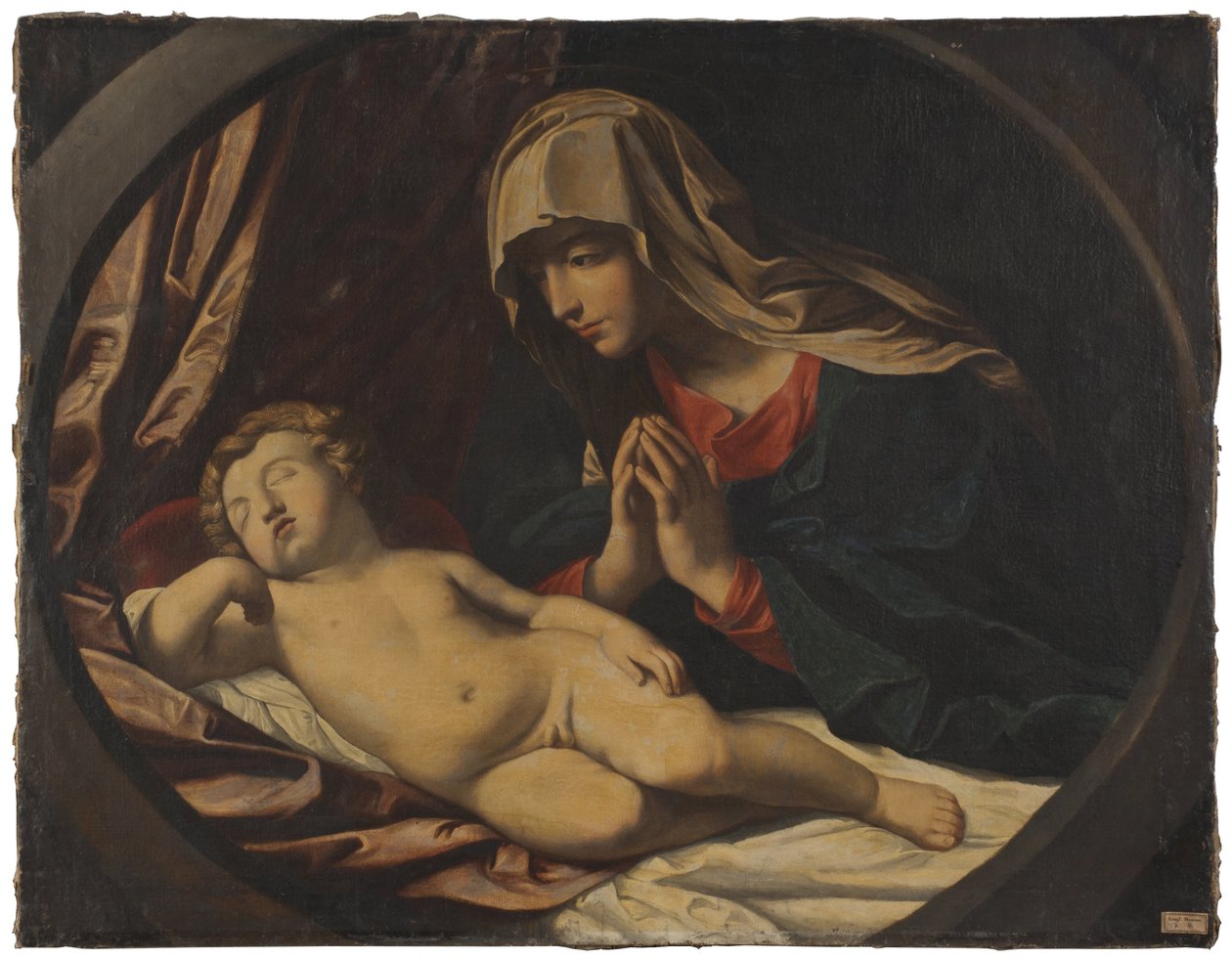 Jomfruen og det sovende barn af Guido Reni