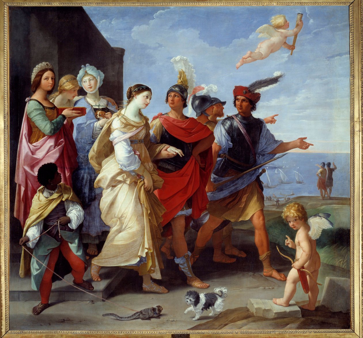 Trojansk krig: "" Bortførelse af Helene"" maleri af Guido Reni dit Le Guide (1575-1642) 1631 Søn. 2,53x2,65 m af Guido Reni