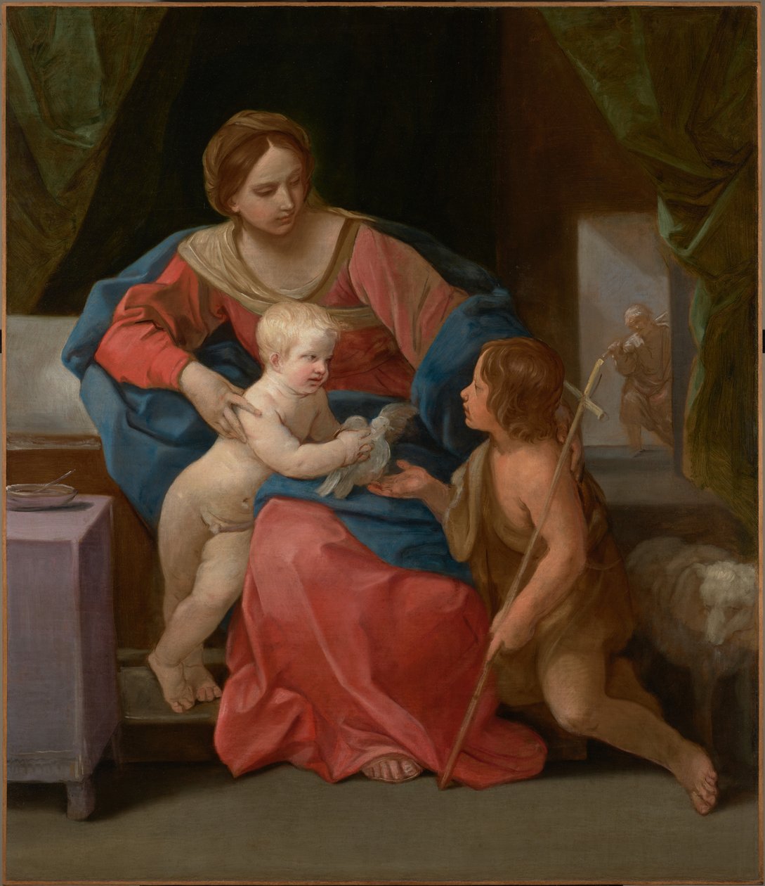 Jomfru og barn med Johannes Døberen af Guido Reni