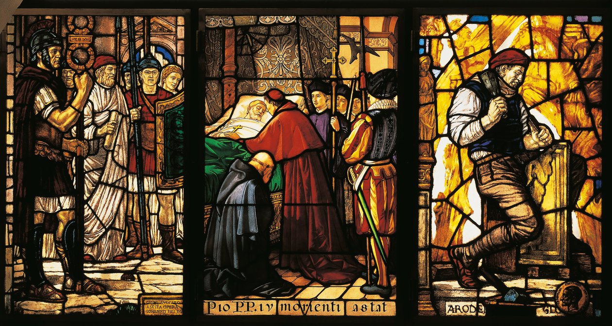 Serie af farvede glasvinduer, Guido Zuccaro (1877-1946) af Guido Zuccaro