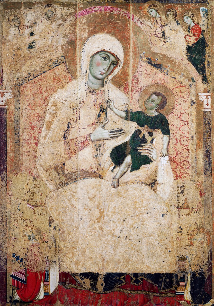 Tronede Madonna af Guido da Siena