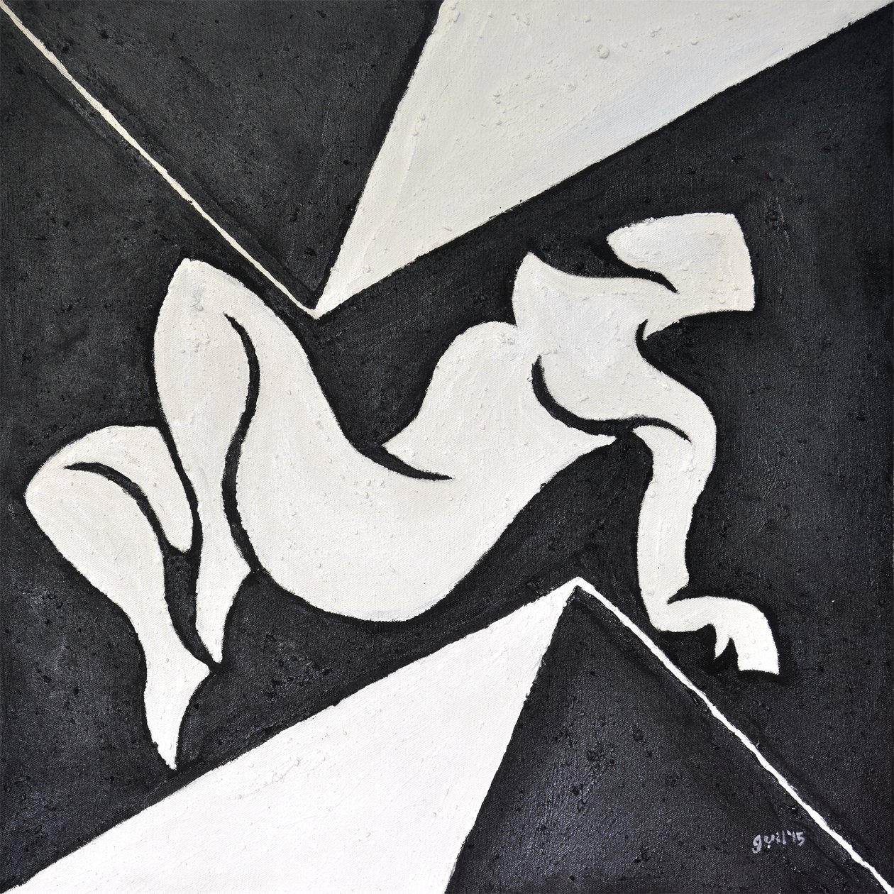 Lygia Nº1, 2015 (olie på lærred) af Guilherme Pontes