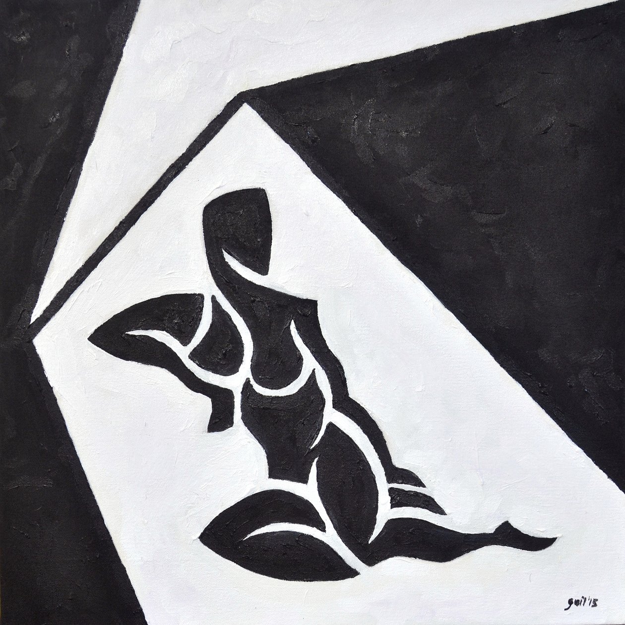 Lygia Nº4, 2014 (olie på lærred) af Guilherme Pontes