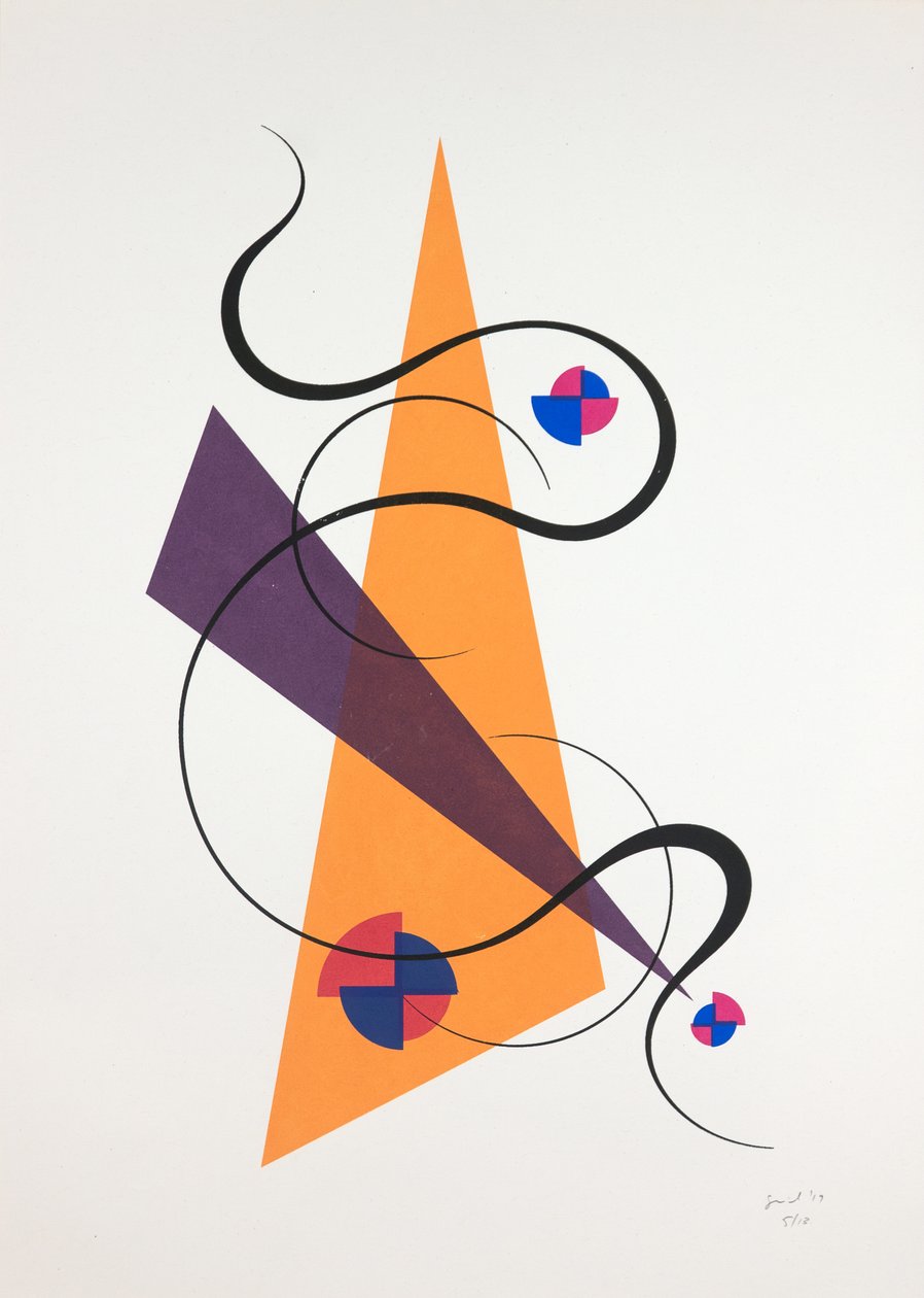 Bevægelse nr. 4, 2019 (silketryk) af Guilherme Pontes