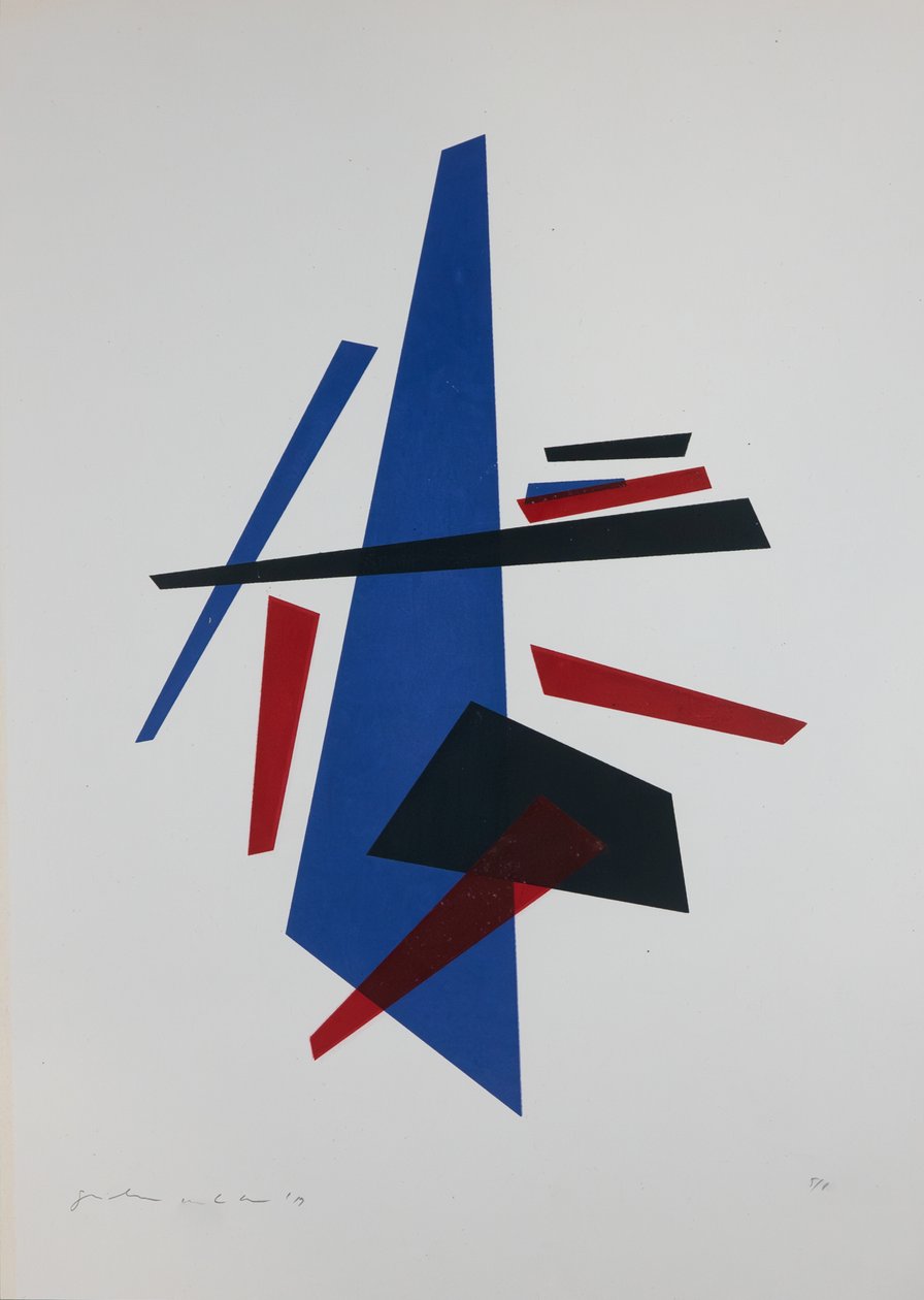 Bevægelse Nº7, 2019 (silketryk) af Guilherme Pontes