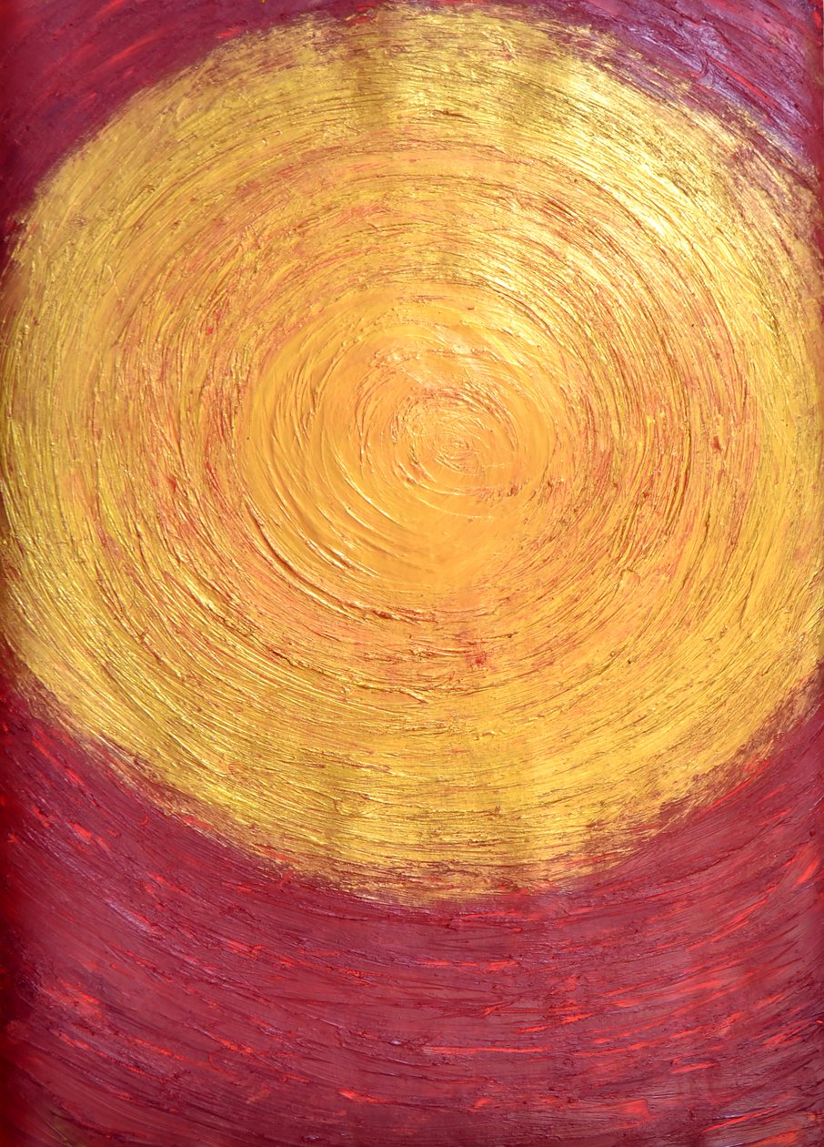 Set the controls to the heart of the Sun, 2014 (akryl på papir) af Guilherme Pontes