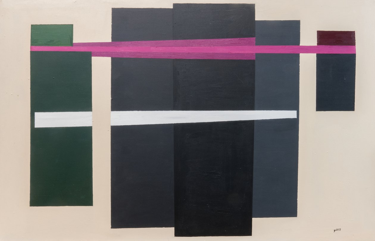 Suprematistisk henrettelse af Maximilian, 2017 (olie på lærred) af Guilherme Pontes