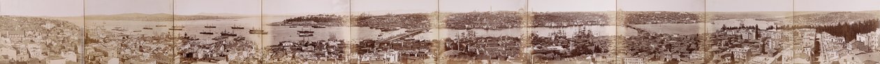 Panorama over Konstantinopel af Guillaume Berggren