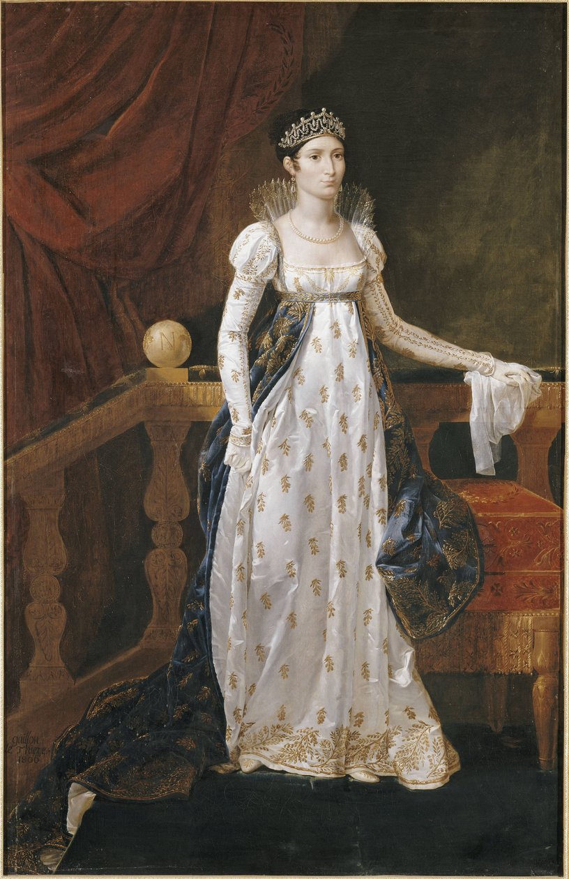 Elisa Bonaparte-Baciocchi, storhertuginde af Toscana af Guillaume Guillon Lethière