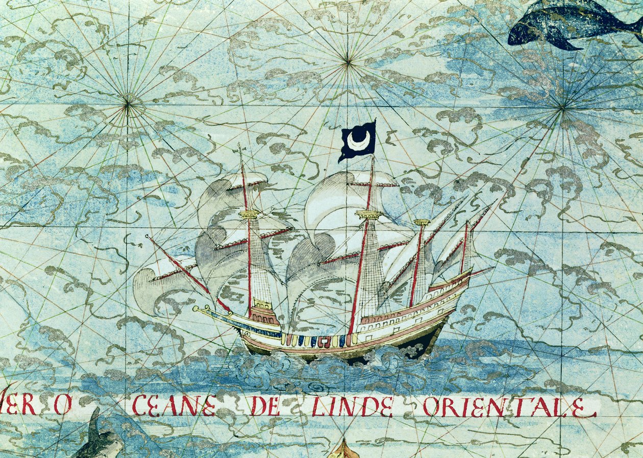 Fol.36v A Caravel, fra 