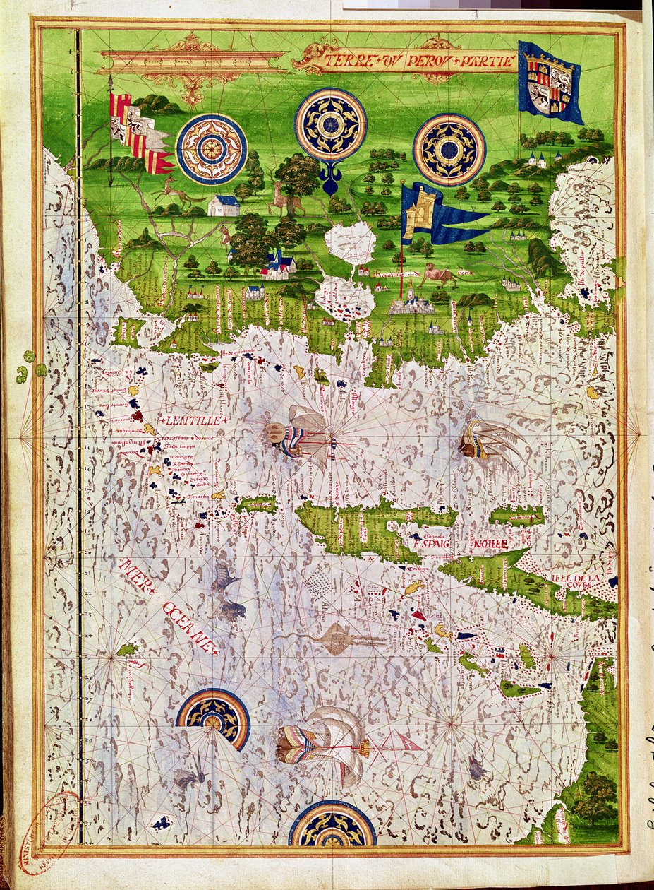 Fol.47v Kort over Peru, fra 