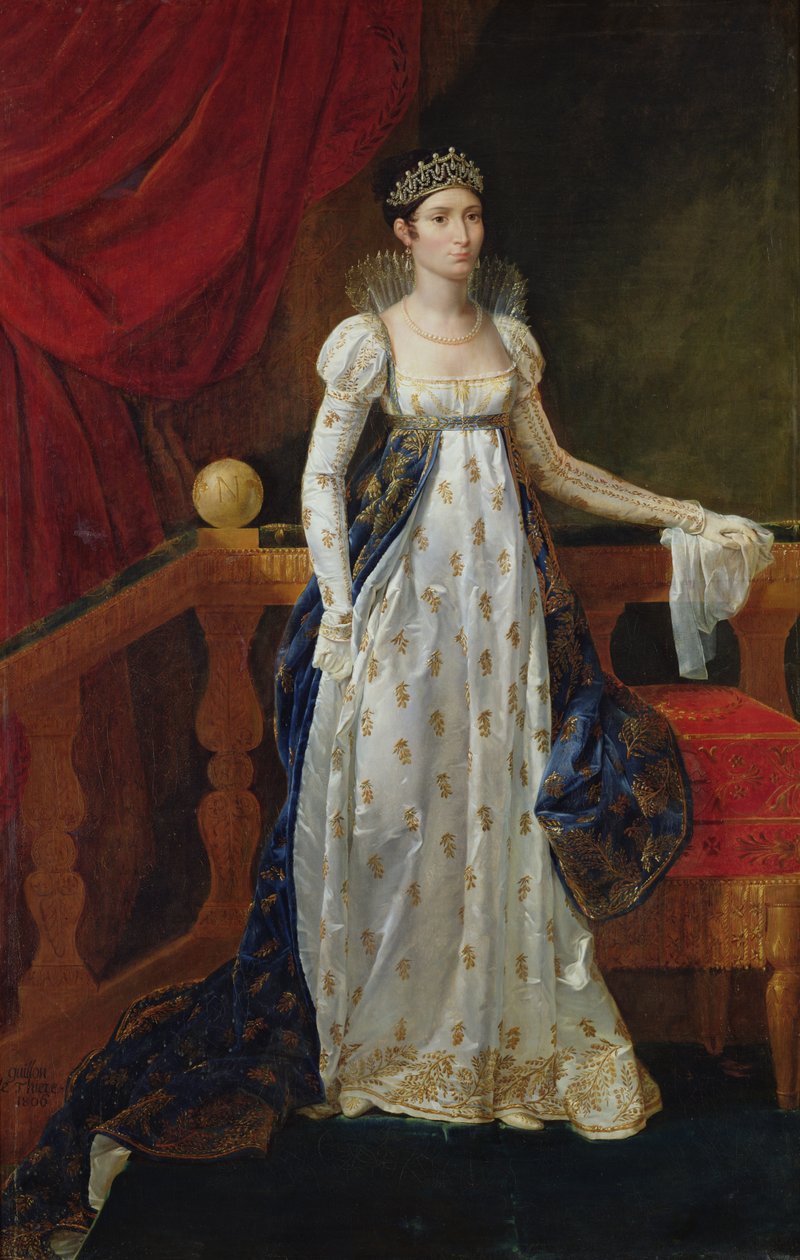 Elisa Bonaparte (1777-1820) Prinsesse Bacciochi, 1806 af Guillaume Guillon Lethière