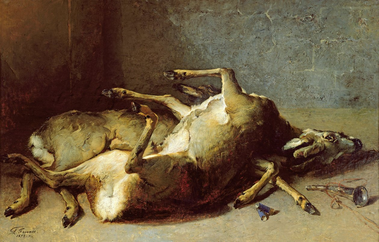Rådyr, 1893 af Guillaume Romain Fouace