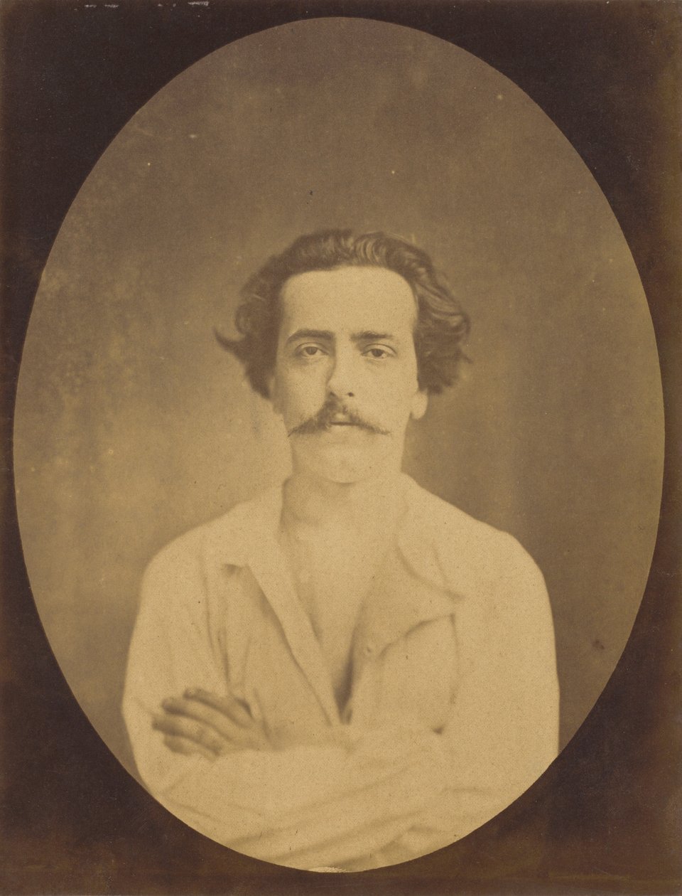 Ansigt i hvile,1854-1856, trykt 1862 (foto) af Guillaume Benjamin Armand Duchenne de Boulogne