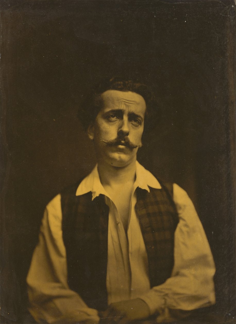 Smertefuld erindring eller smertefulde tanker,1854-1856, trykt 1862 (foto) af Guillaume Benjamin Armand Duchenne de Boulogne