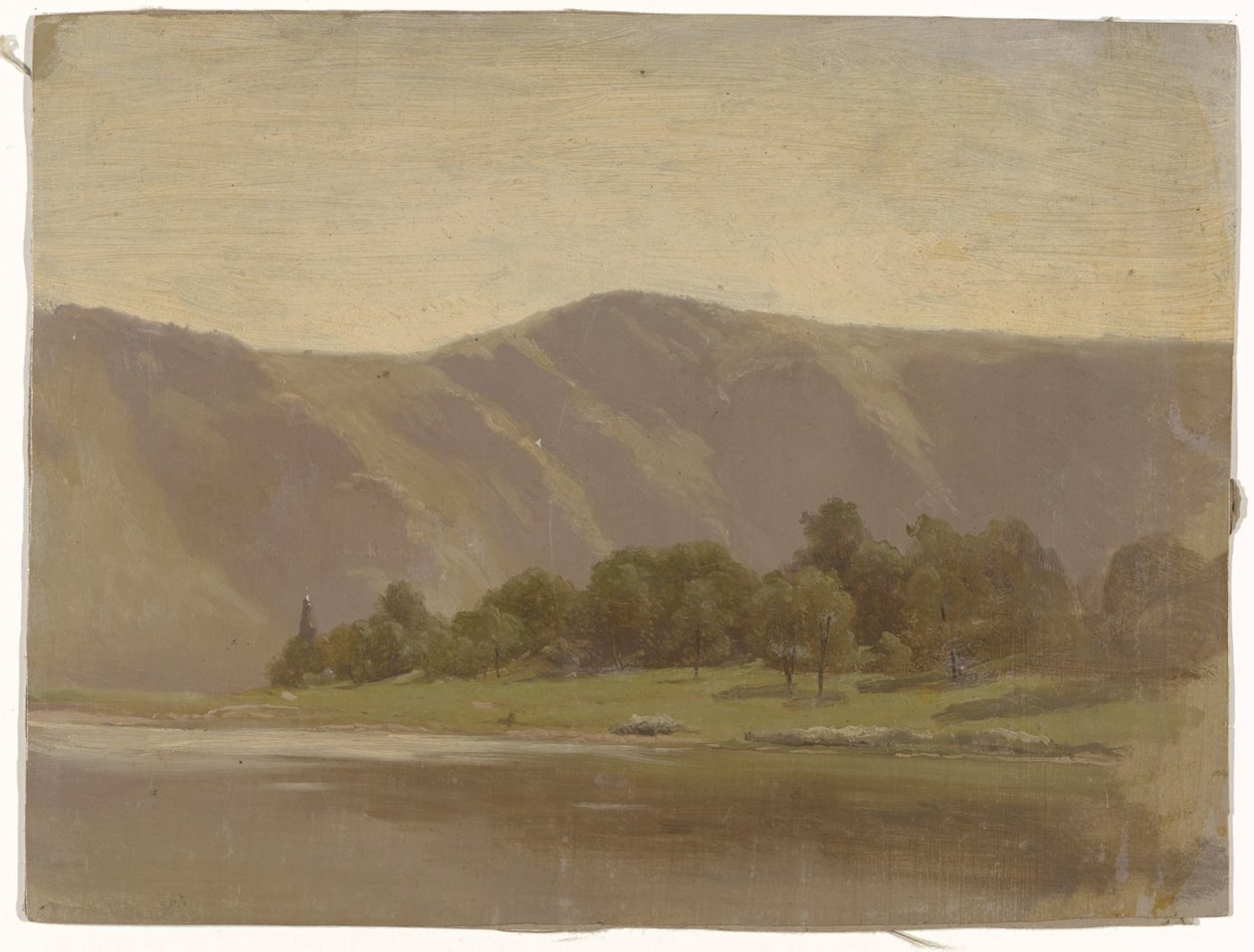 Flod ved foden af ​​et bjerg af Guillaume Anne van der Brugghen