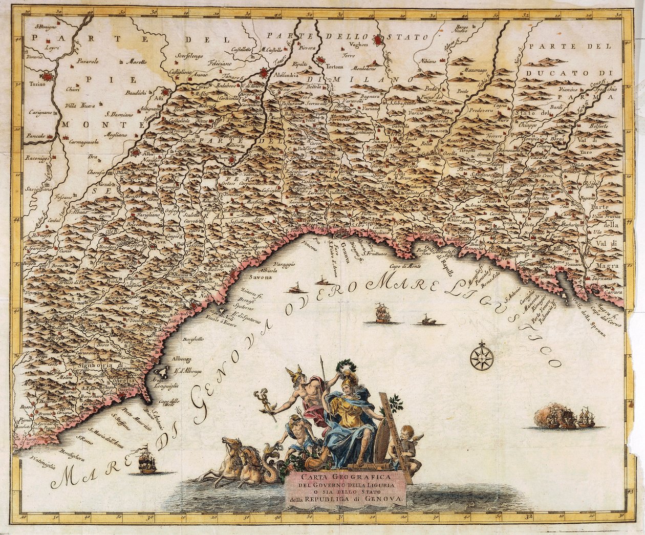 Republikken Genova, Kort af Guillaume de l