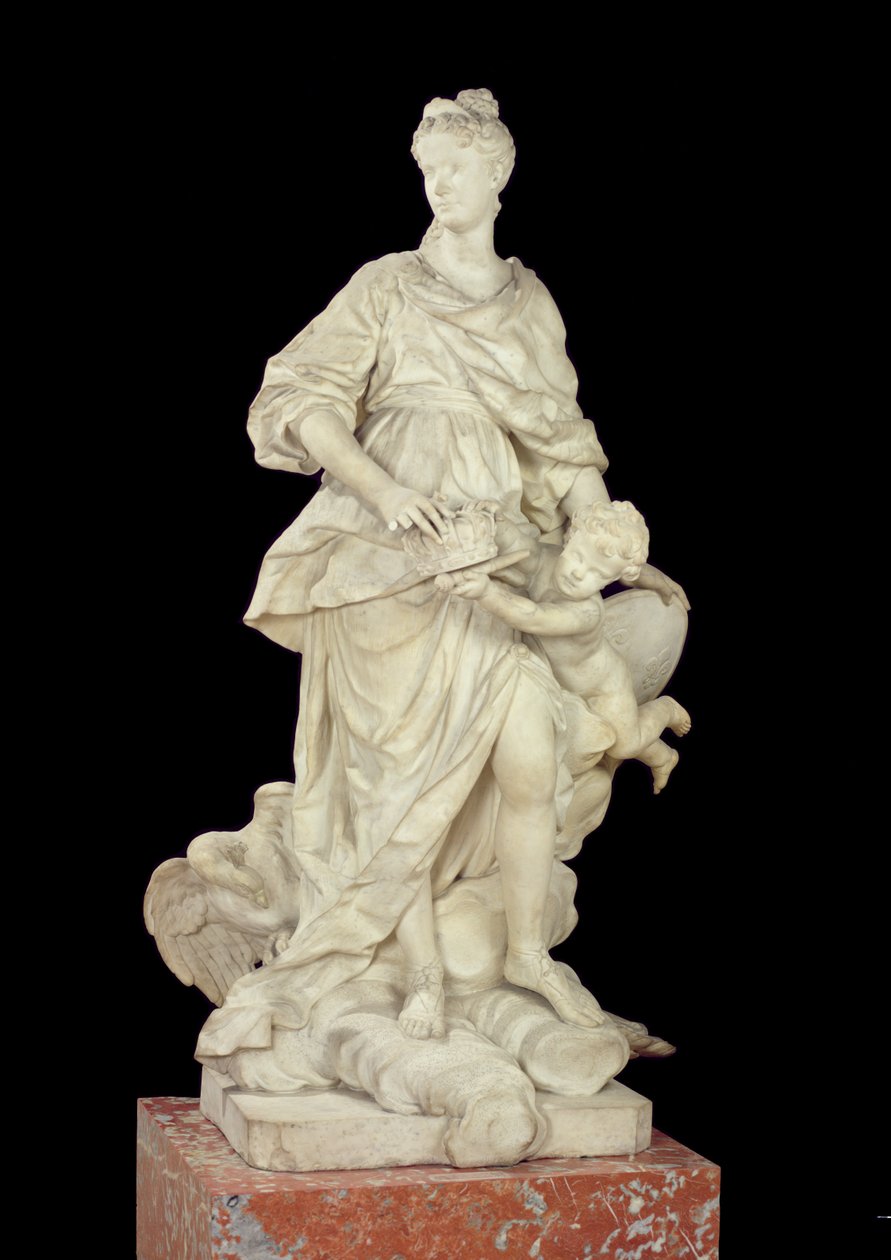 Marie Leszczynska (1703-68) som Juno, 1731 (marmor) af Guillaume I Coustou