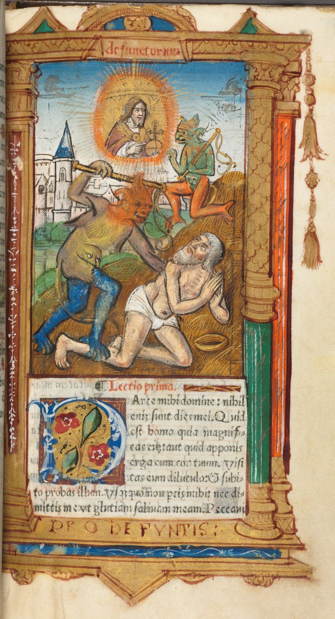 Trykt Timebog Brug af Rom: fol, 78r, Job, 1510. af Guillaume Le Rouge