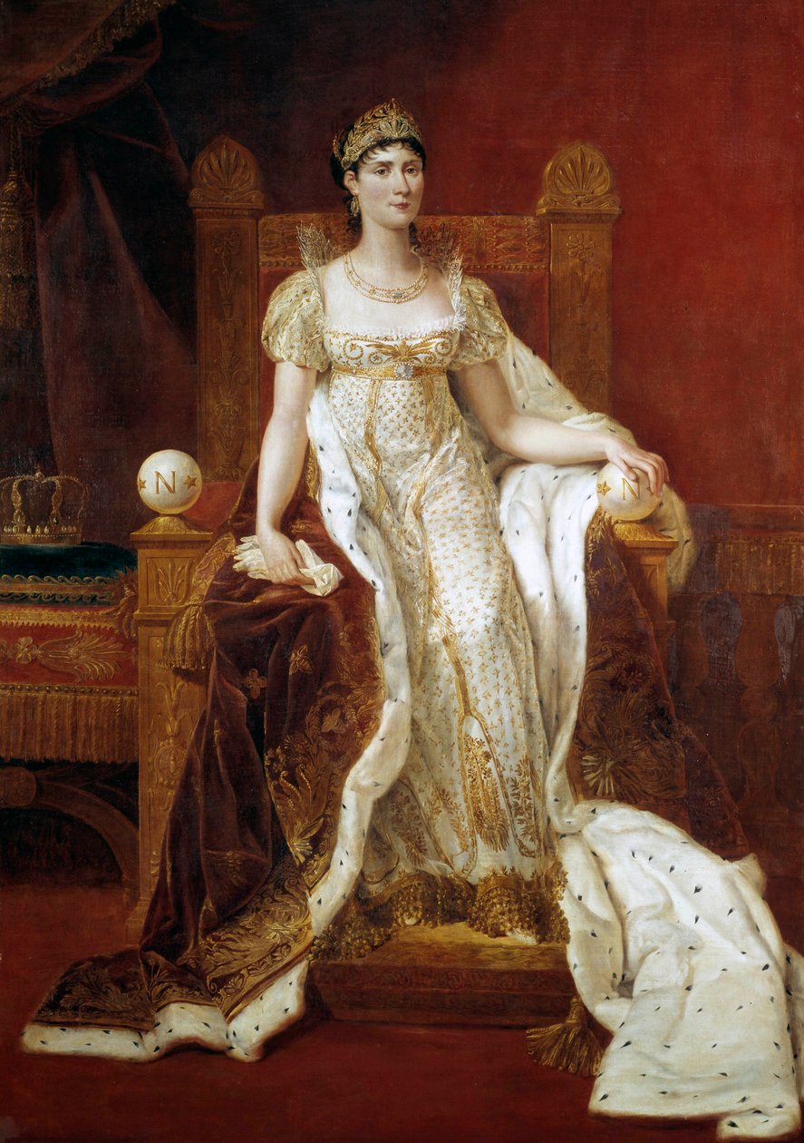 Portræt i fuld længde af Josephine de Beauharnais, kejserinde af den franske (1763-1814) Maleri af Guillaume Lethiere (1760-1832) 1807 Søn. 2,15 x 1,49 m - Portræt i fuld længde af Josephine de Beauharnais, franskmændenes kejserinde (1763-1814). Maleri af  af Guillaume Lethiere