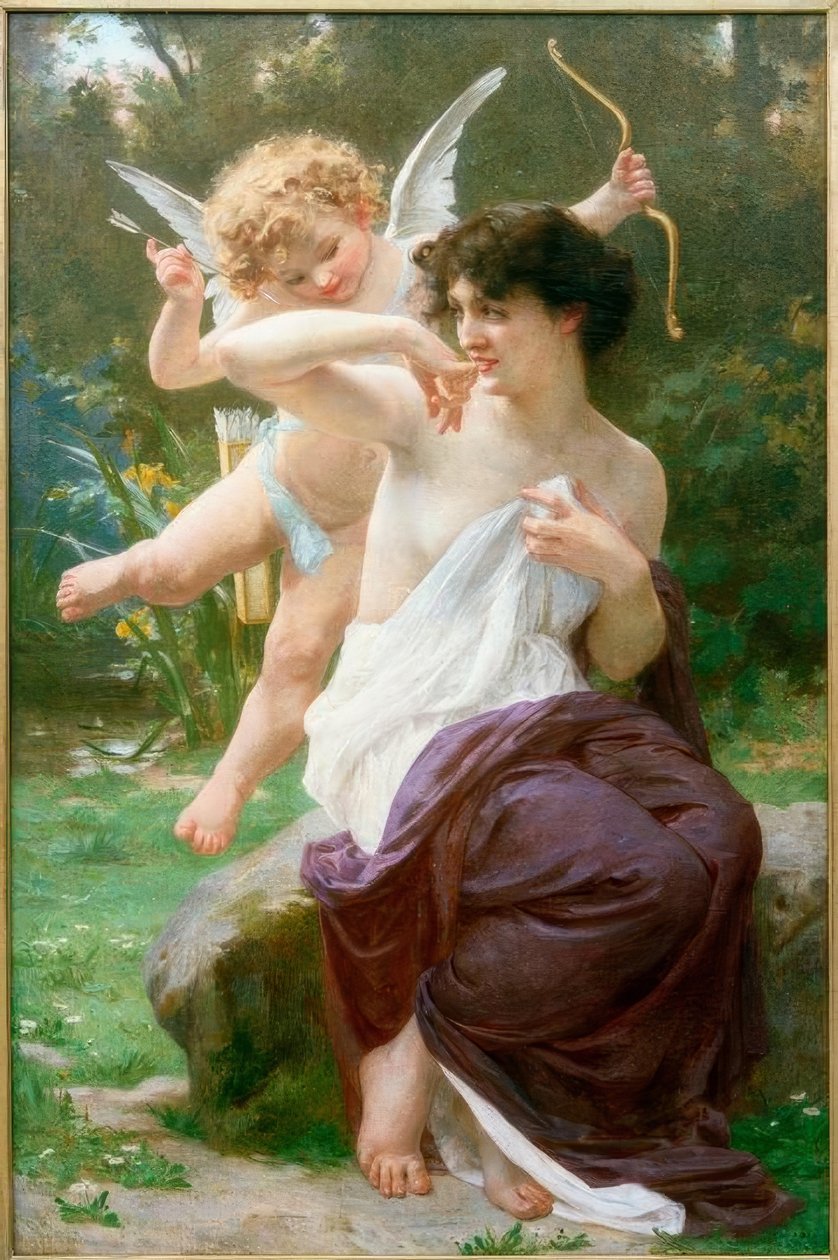 Venus med Amorette af Guillaume Seignac