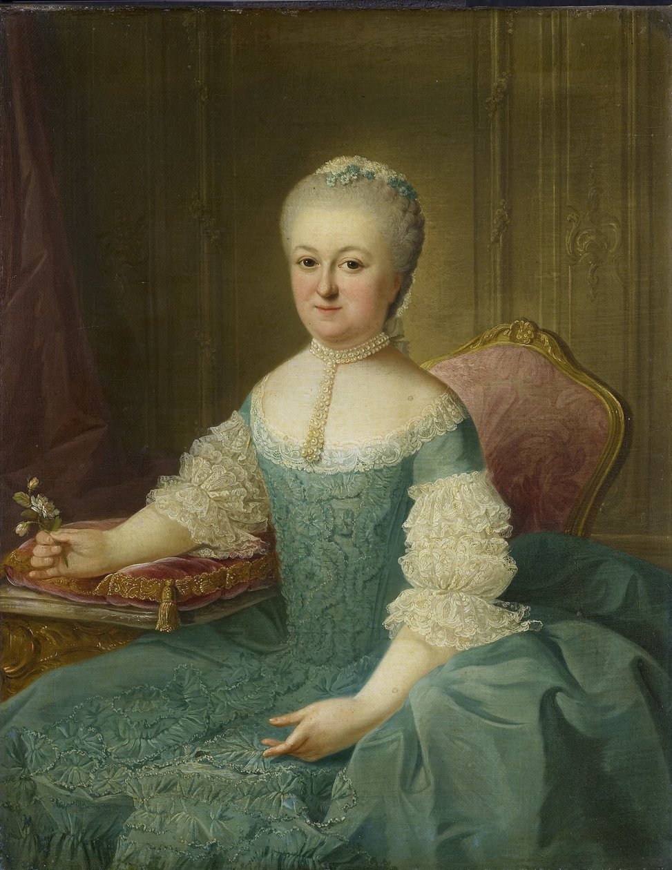 Portræt af en dame fra familien van de Poll, muligvis Anna Maria Dedel, hustru til Jan van de Poll af Guillaume de Spinny