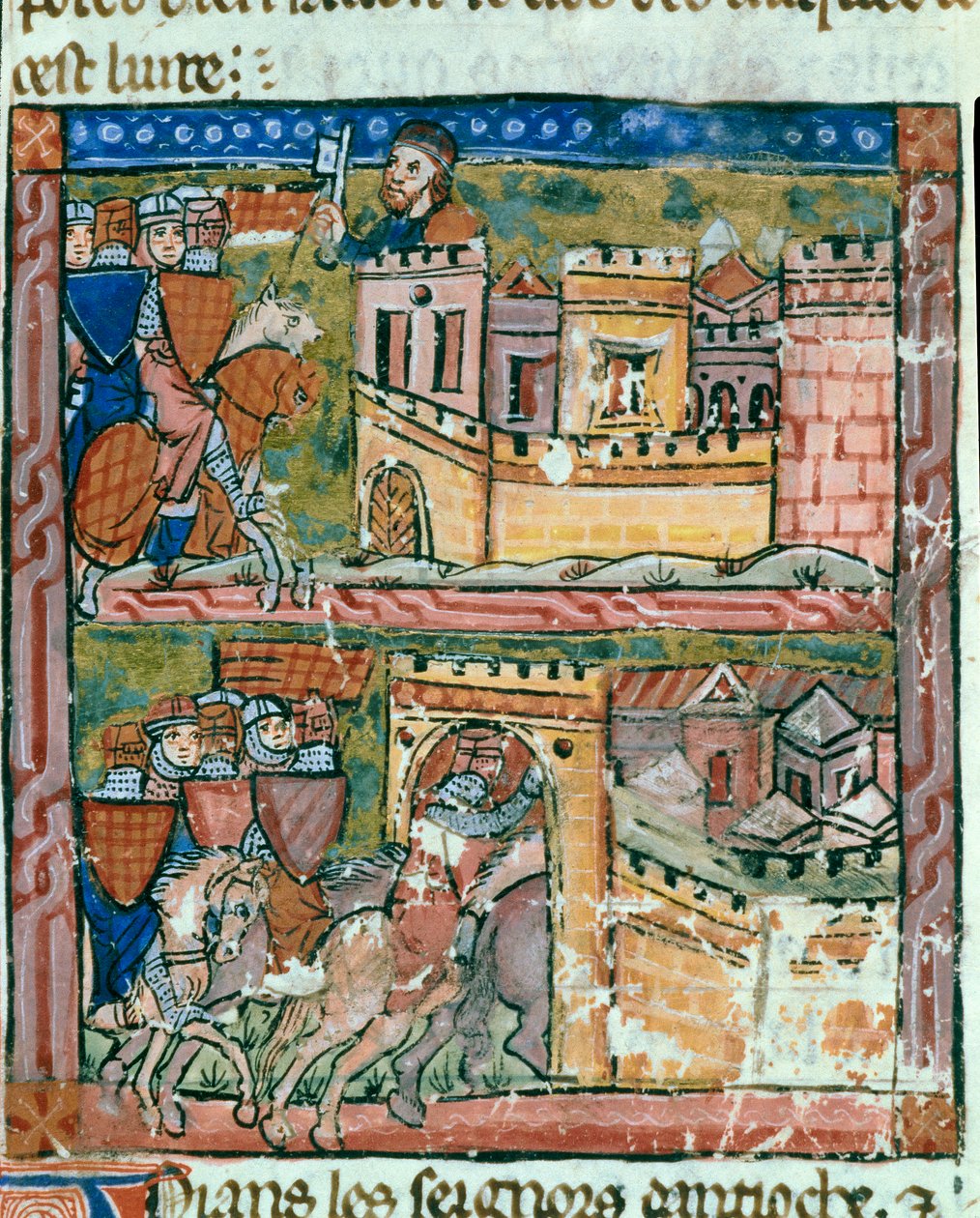 Forræderi fra Firouz og angreb af byen Antiokia ved korstogene, juni 1098 af Guillaume de Tyr