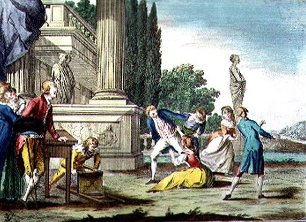 Florentine Games, Madonna Fruscellina (farvegravering) af Guiseppe Piattoli