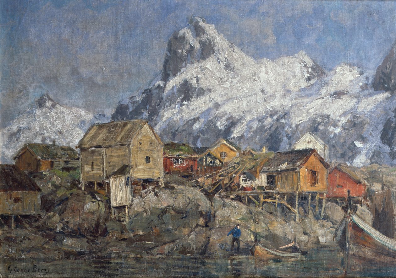 Svolvær (maleri) af Gunnar Berg