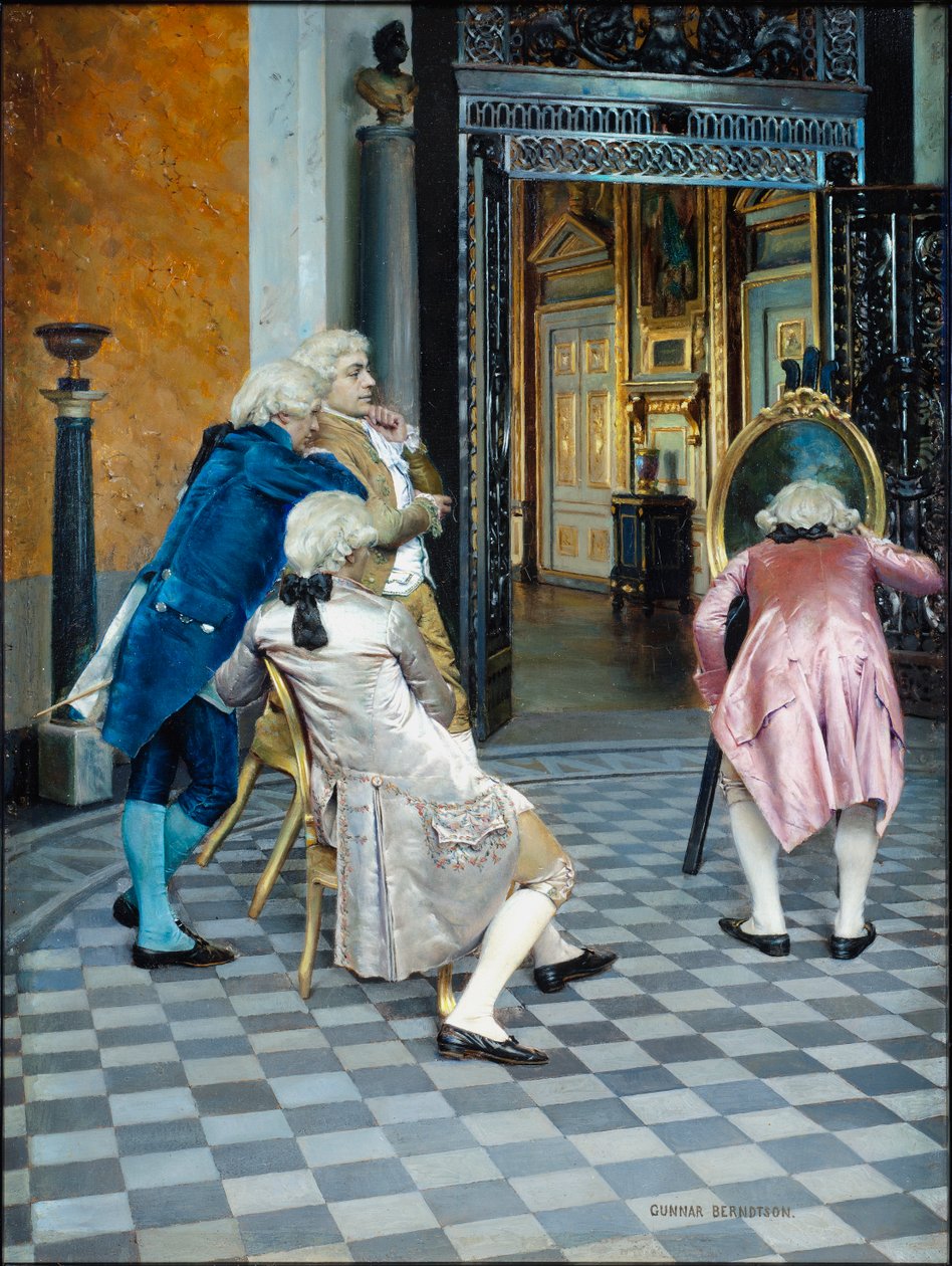 Kunstkendere i Louvre af Gunnar Berndtson