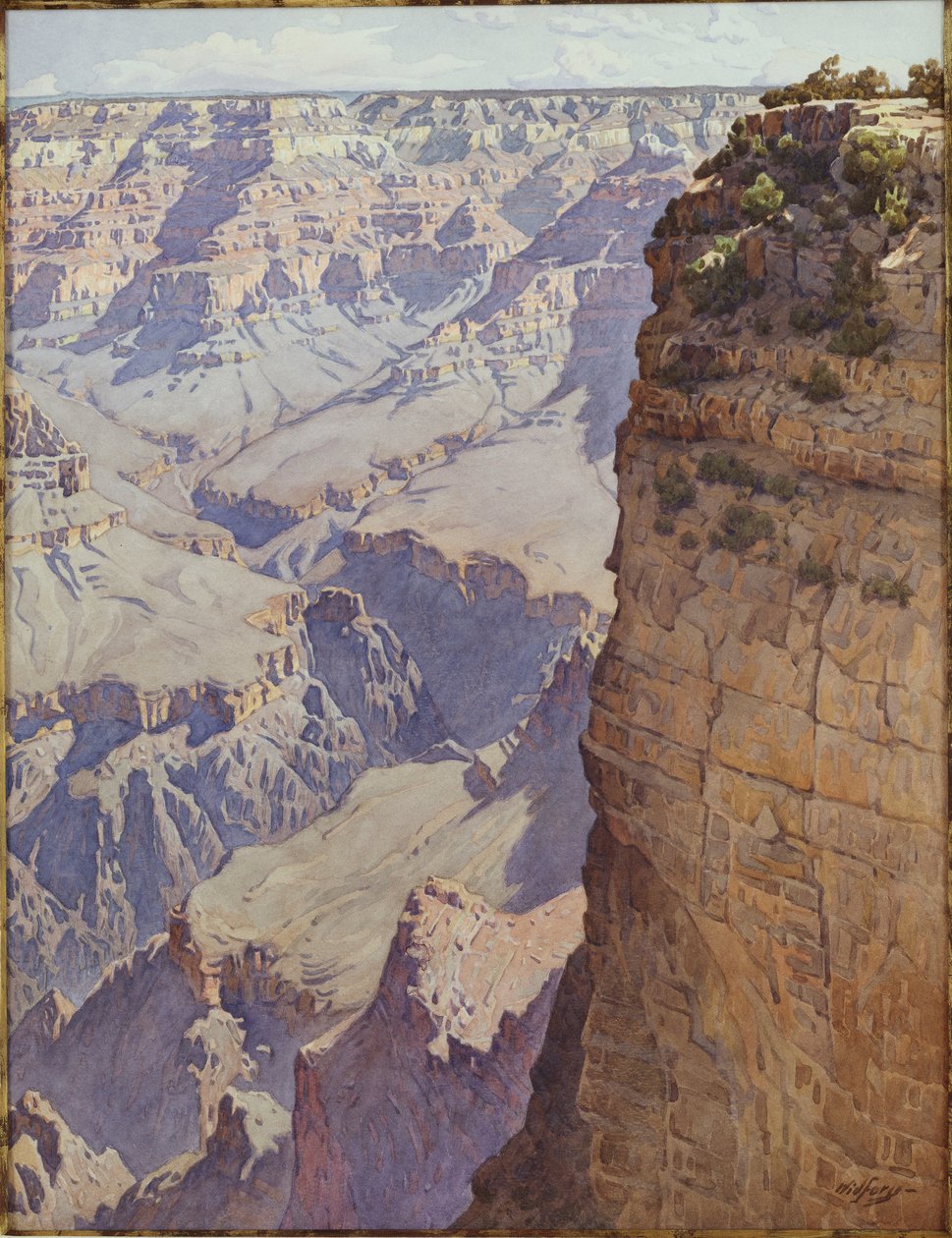 Grand Canyon of Arizona (w/c på papir) af Gunnar Widforss