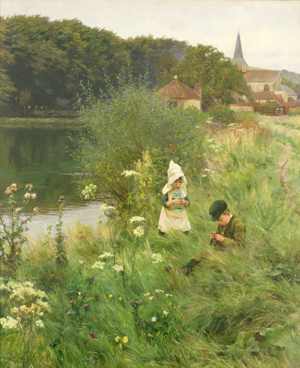 Lørdag eftermiddag, 1893 af Gunning King