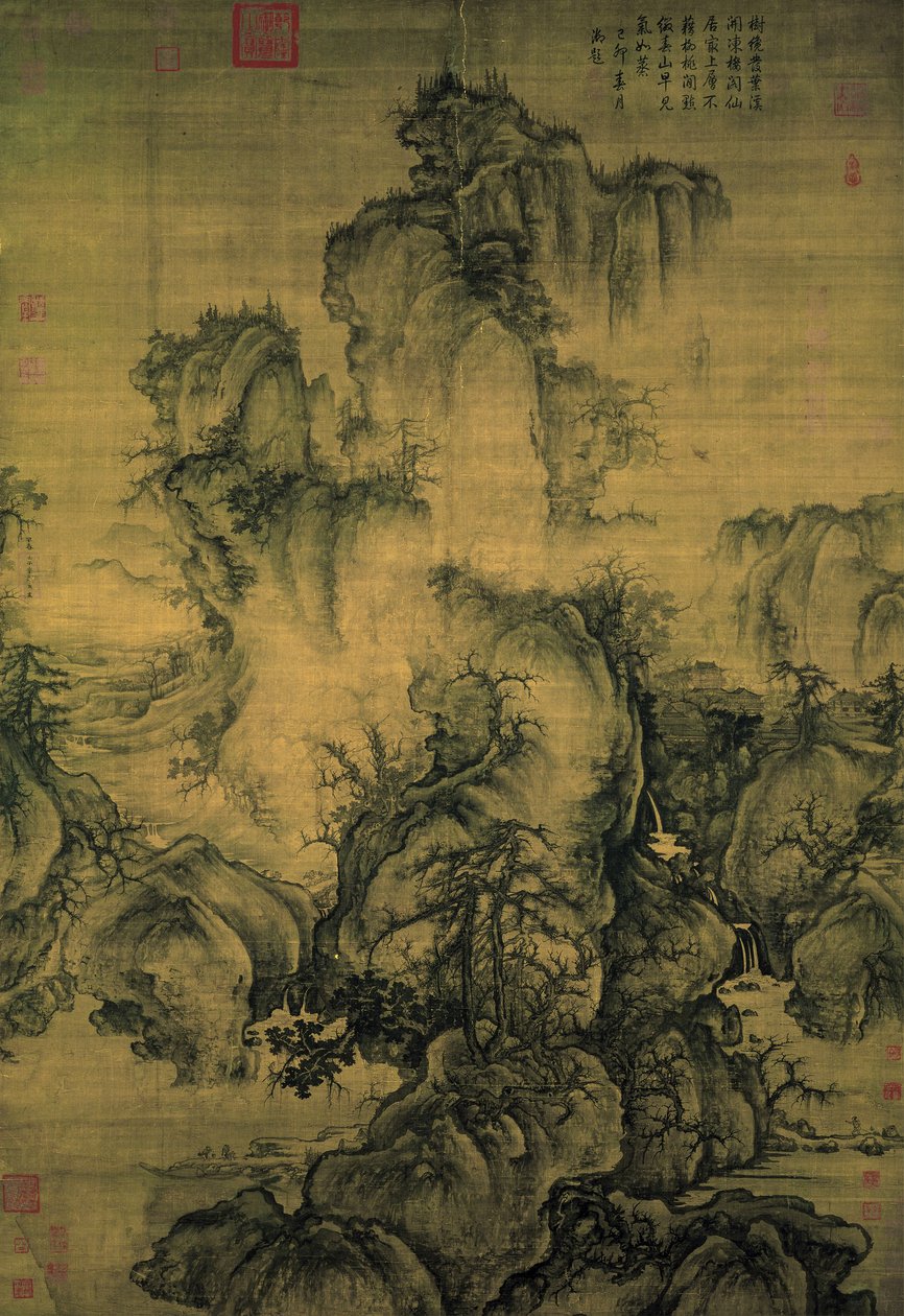 Kinesisk: 《早春圖》 Tidligt forår af Guo Xi