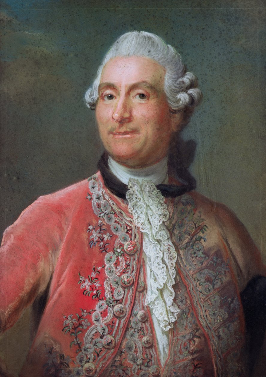Charles Gravier (1719-87) greve af Vergennes, 1771-74 (pastel på papir) af Gustaf Lundberg