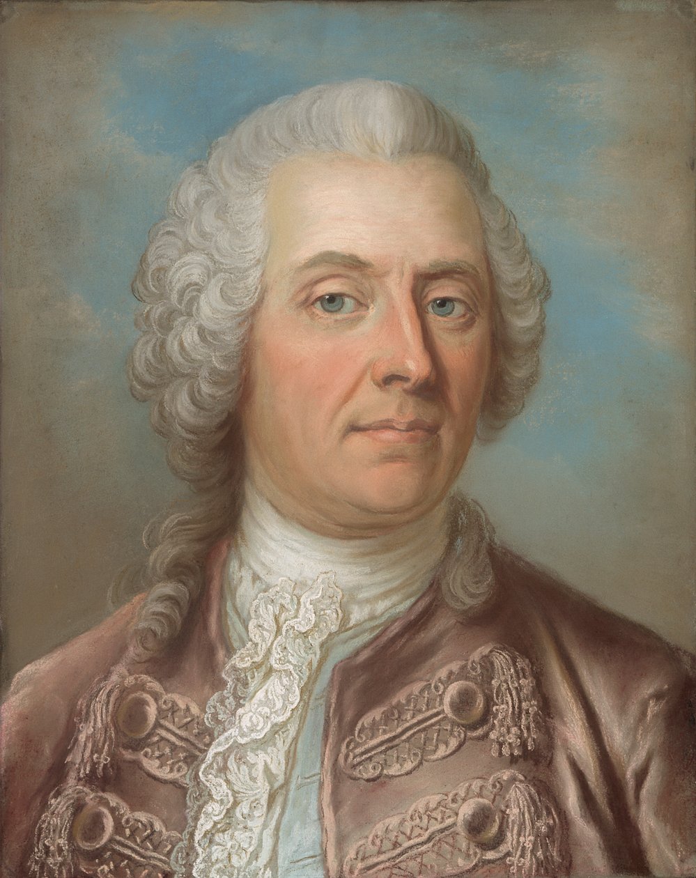 Portræt af baron Johan Vilhelm Sprengtporten 1720-1795. af Gustaf Lundberg