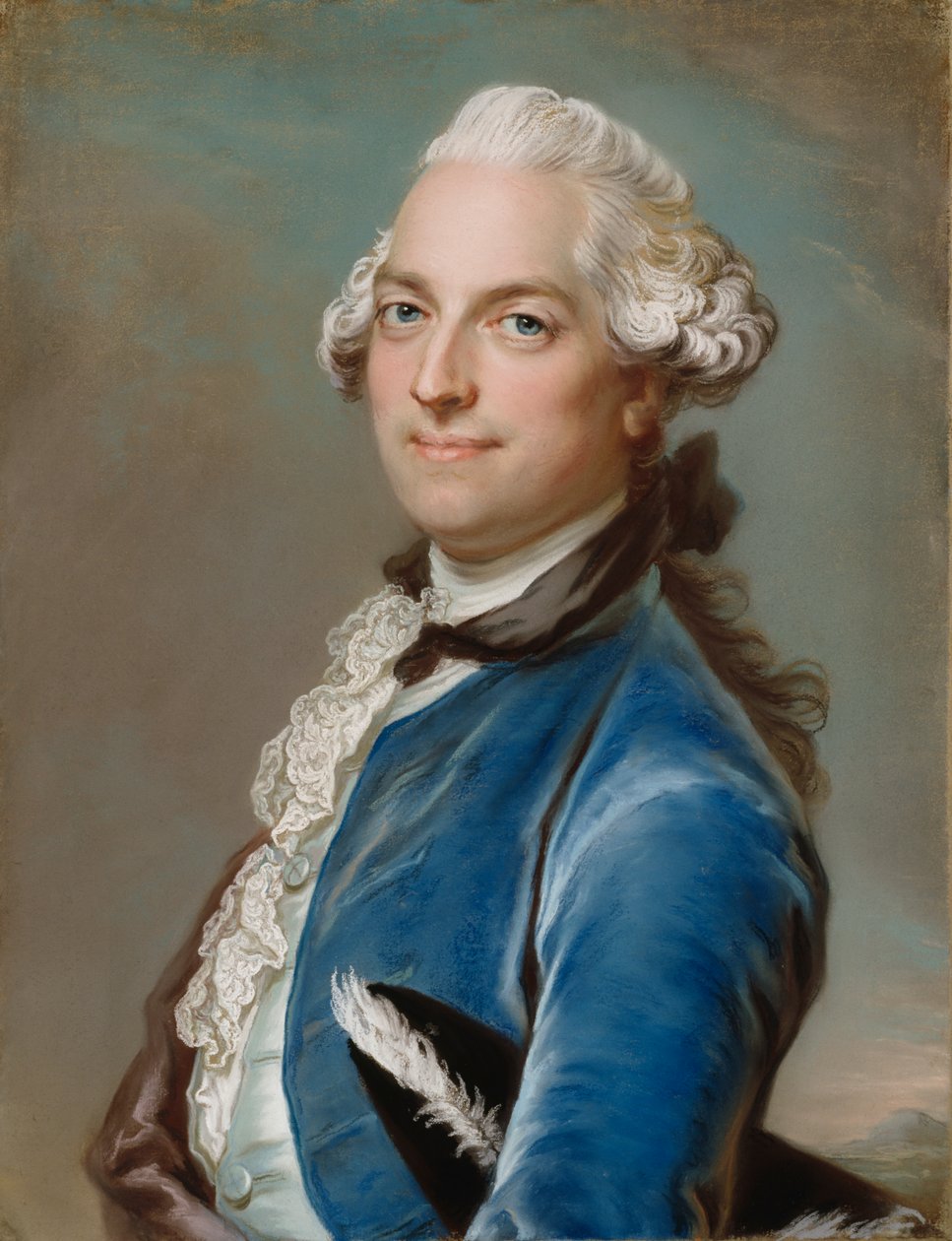 Portræt af forfatteren Gustaf Fredrik Gyllenborg 1731-1808 . af Gustaf Lundberg