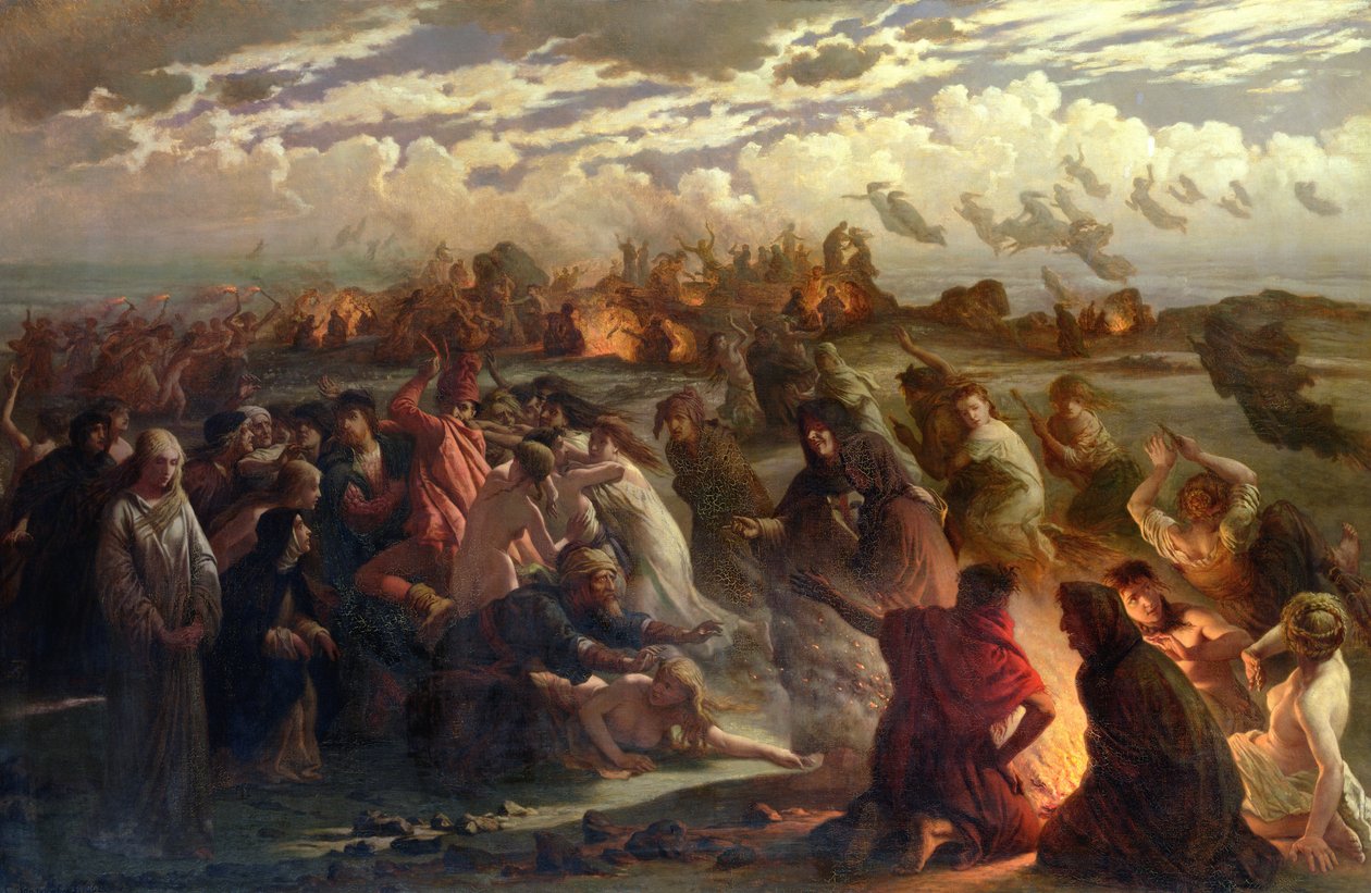 Valborgs aften, 1862 af Gustav Adolph Spangenberg