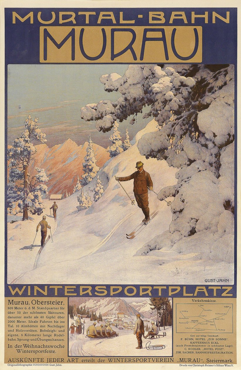 Murtal -Bahn - Murau - vintersportsområde af Gustav Jahn