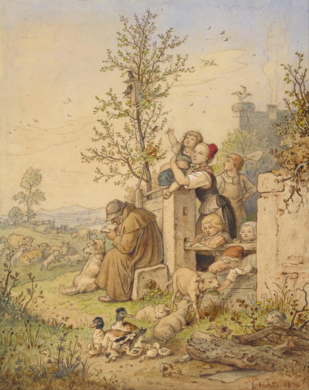 Foråret er kommet af Gustav Karl Ludwig Richter