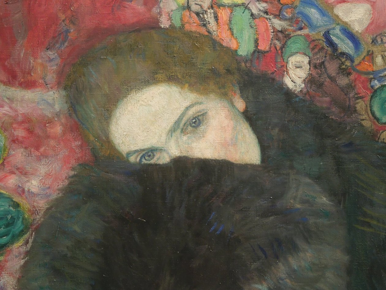 Lady with a Muff af Gustav Klimt