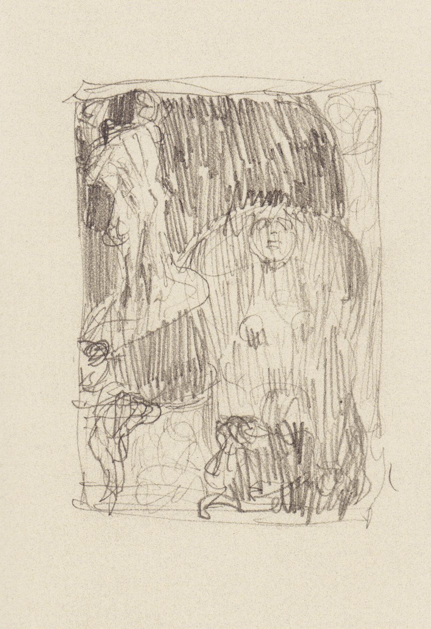 Sfinxen med viden, globus, elskere, gammel desperat mand af Gustav Klimt