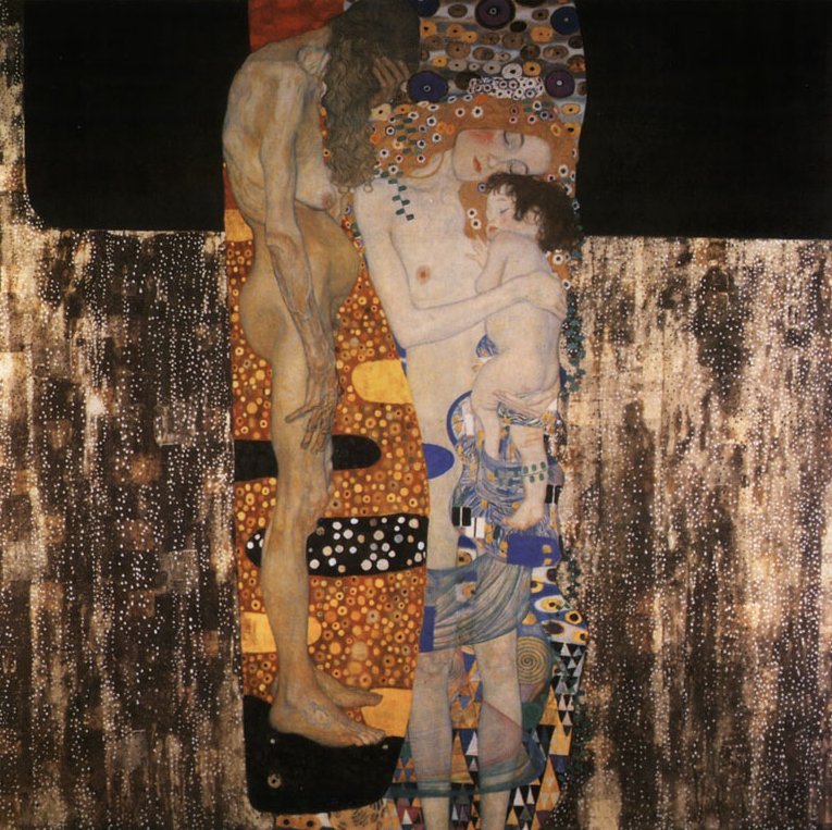 Kvindens tre alder af Gustav Klimt