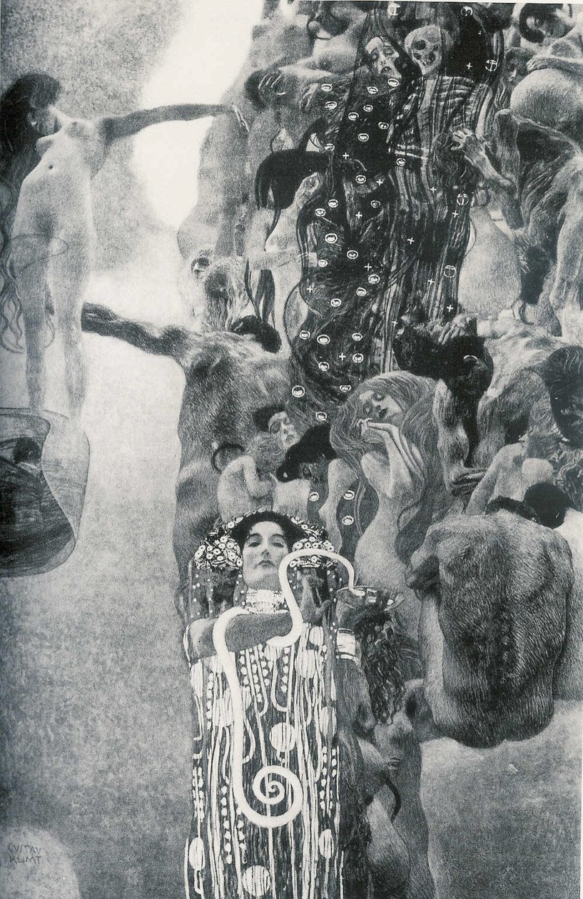 Fakultetets billedmedicin af Gustav Klimt