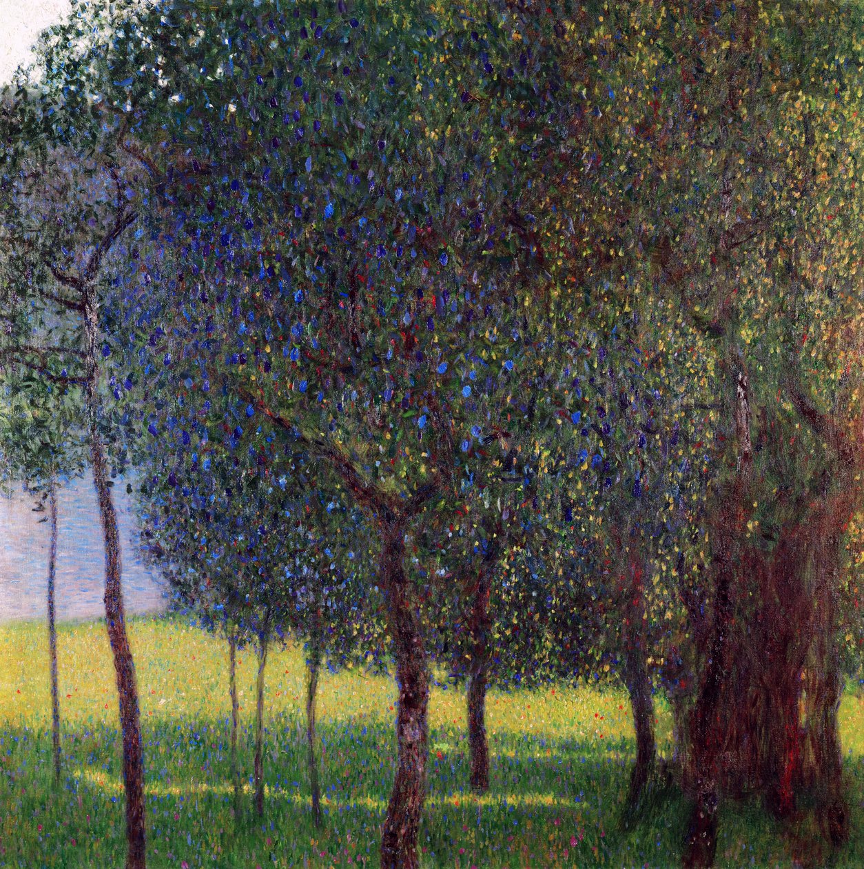 Frugttræer, 1901 af Gustav Klimt