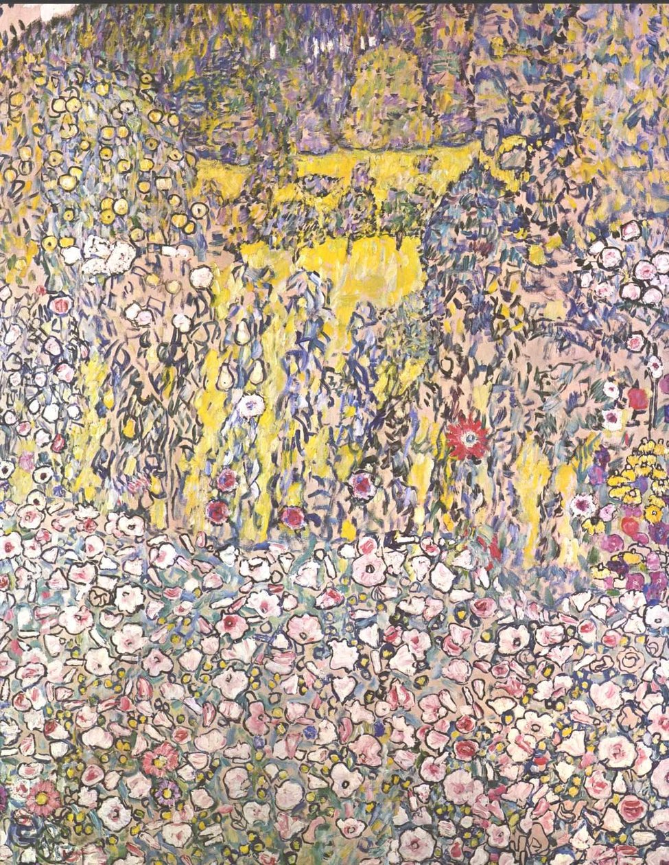 Havelandskab med en bakketop af Gustav Klimt