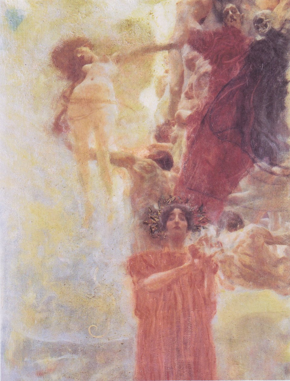 Udkast til malet komposition til medicin.jpeg af Gustav Klimt