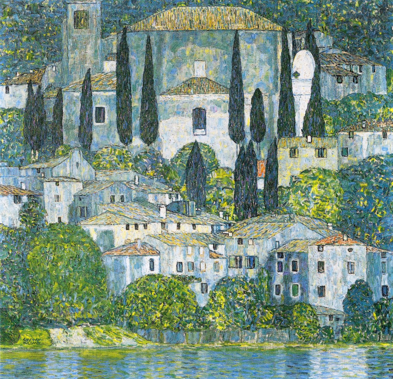 Kirche i Cassone af Gustav Klimt