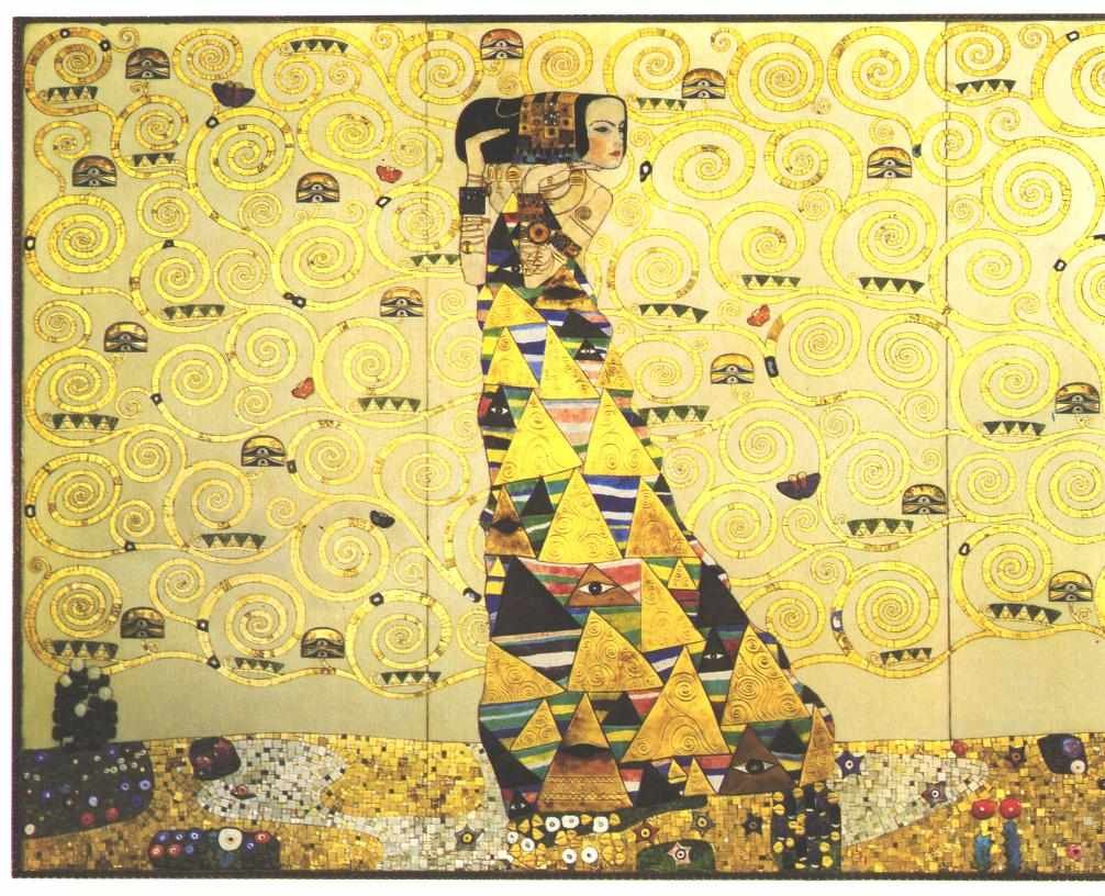 Klimt - Arbejdsskabelon til Stoclet Frieze - Forventning af Gustav Klimt