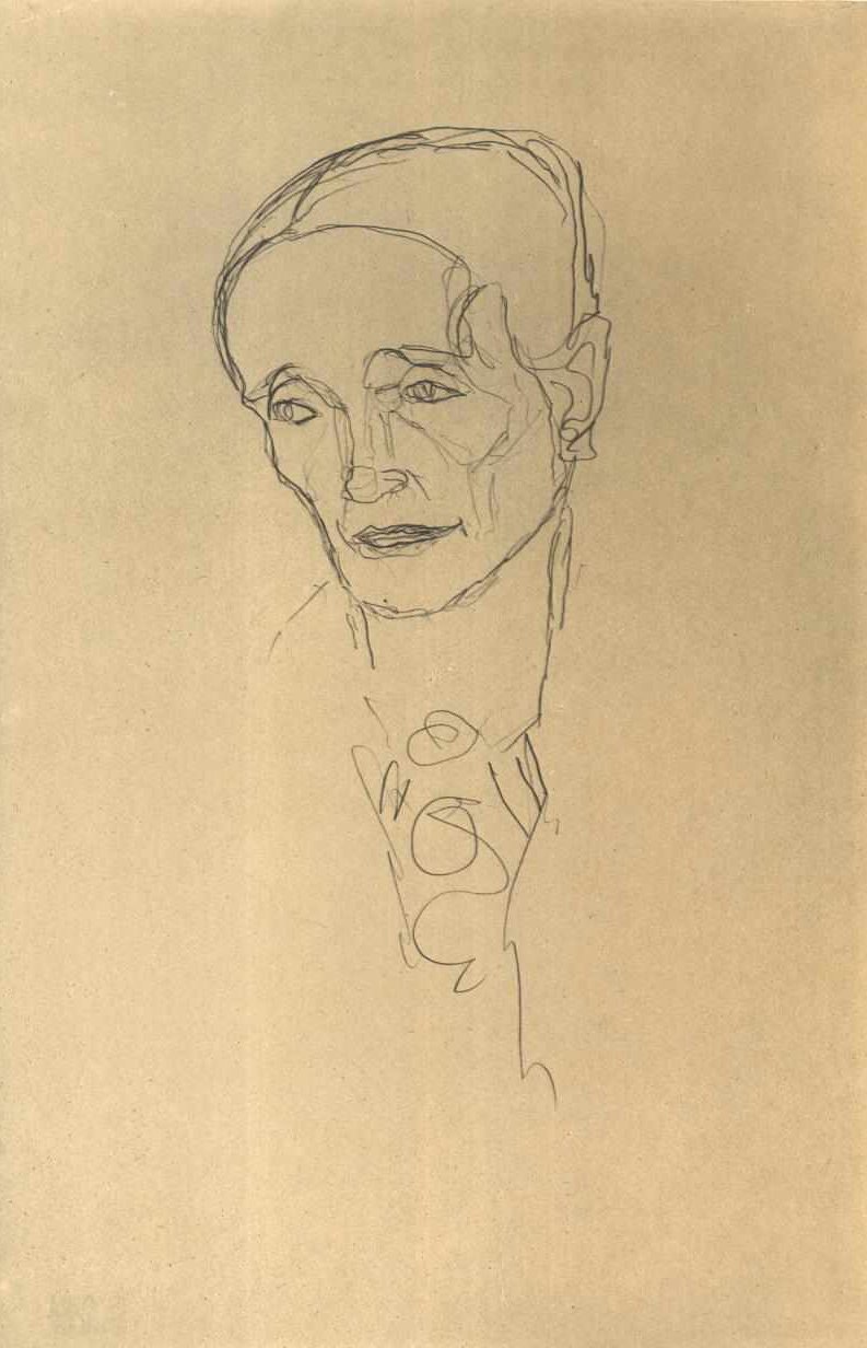 Hovedundersøgelse af en gammel kvinde af Gustav Klimt